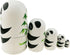 Winterworm 5.1” Cartoon Panda Russian Wooden Nesting Dolls for Kids Handmade Paints Stacking Toys Matryoshka Dolls 5 Pieces Panda Bear Party Suppl...
