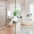 CKB Bathroom Shower Glass Round Single Sided Door Knob Polished Steel with Solid 304 Stainless Steel Door Handle Pull for Bathroom Hardware....