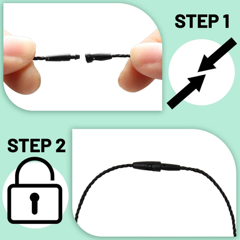 1000 Pcs Hang Tag Nylon String,7.8 inch Black Hang Tag String Nylon Snap Lock Pin Loop Tag Fastener Hook Ties, Clothing Price Tag Rope,Shoes Snap ...