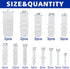 55Pcs 13 Sizes Hose Barb Fittings Kit, Pipe Connector Joint Splicer Mender Adapter Union for Aquarium Adapter Gas Liquid Air...