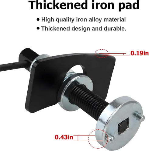 Car Brake Piston Wind Back Tool, 3pcs/Set Brake Caliper Piston Rewind Tool, Auto Rear Brake Pad Wind Back Tool, Brake Caliper Wind Back Tool for R...