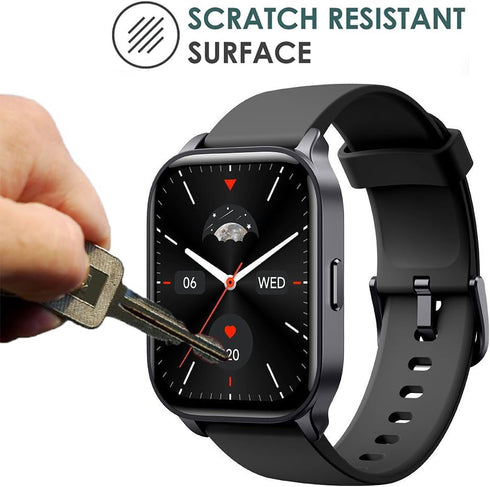 6 Pack IDW17 2.01" Watch Screen Protector Film Compatible with TOOBUR 2.01 inch Smartwatch IDW17 Screen Protectors Foils Screen Cover Crystal Clea...