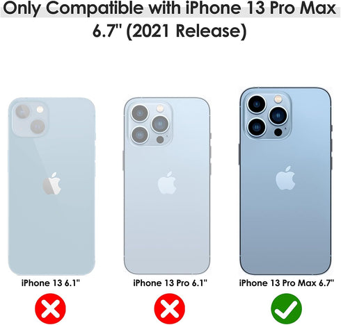 LOHASIC Leather Case for iPhone 13 Pro Max, Men Women Elegant Luxury Slim PU Cover Soft Non-Slip Grip Shockproof Anti-Scratch Protective Phone Cas...