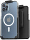 Encased Magnetic Case with Holster for iPhone 12 / iPhone 12 Pro Belt Clip - Compatible with MagSafe (Clear)...