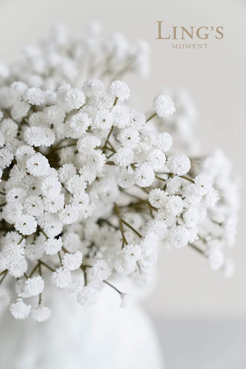 Ling's Moment Artificial Baby's Breath, 18pcs Gypsophila Greenery Spray White Flowers for Wedding Bouquet/Centerpieces/boutonnieres/Corsage and Fl...