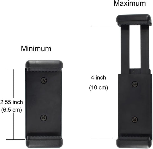 Universal Cell Phone Tripod Mount Adapter, OIMIO Phone Holder Clip Connector Head Used for Monopod Selfie Stick DSLR Travel Mini Flexible Tripod a...