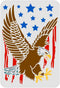 FINGERINSPIRE Eagle Stencil 11.7x8.3 inch A4 Eagle Flag Stencil for Painting Reusable Eagle Pattern Drawing Stencil Eagle DIY Craft Stencil for Pa...