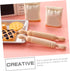 Toyvian 10pcs Rolling Mini Wood Rolling Pin Mini Cutting Board Small Home Decor Wood Cooking Utensils Rolling for Rolling French Rolling Pin for M...