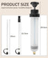Oil Extractor,Fluid Extractor,Car Accessories Auto Syringe Pump Automotive Fluid Syringe Pump Manual Suction Vacuum Fuel for Power Steering Transm...