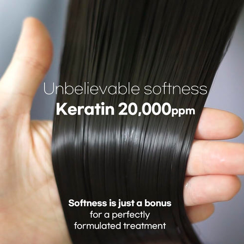 L03 keratin pro booster korean treatment (hair mask) contain 20,000ppm keratin for frizzy dry damaged hair, smooth conditioner-mask combo/korea ha...