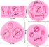 Mujiang Construction Tools Fondant Mold Hand Tools Silicone Molds For Cake Decorating Cupcake Topper Candy Sugar Chocolate Gum Paste Set Of 4...
