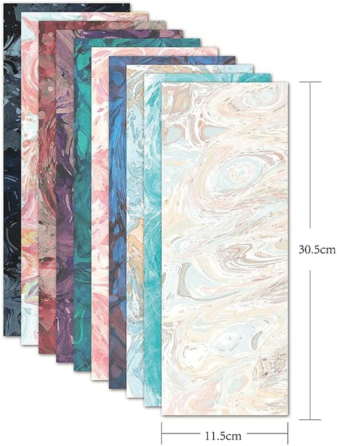 XINPOCUT transfer ink sheets 10pcs/Set, 4.5"x12" - Watercolor Marble Sublimation transfer paper compatible with Cricut joy Mug Press, transfer ink...