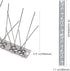 Hausse Stainless Steel Bird Spikes 4 Pack, Squirrel Small Birds Pigeons Crows and Woodpeckers Deterrent Devices Bird Repellent Spikes, Assemble Ea...