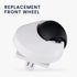 kwmobile Replacement Front Wheel Compatible with Roborock S6 and S7 Series S65 / S55 Max / S65 Pure / S45 Max / S7 / S75 / S7 Max / T7S Plus / G10...