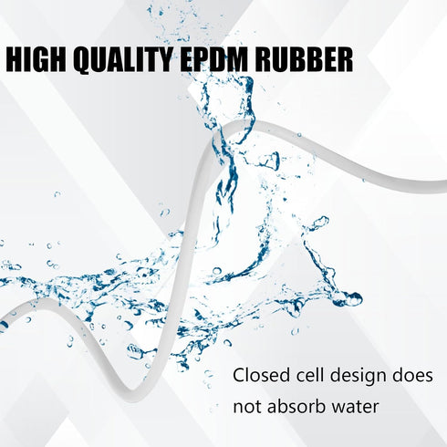 Backer Rod 1/4 Inch, EPDM Rubber Foam Caulk Saver 50' White Weather Strip Seal for Concrete Joints, Wall Cracks, Driveway and Joint Fillers....