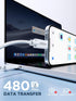 USBC to USBC 10 ft 2Pack, 100W USB C to USB C Cable, 5A USB C to C Fast Charging Cable, Type C to Type C for iPhone 15 Pro Max, MacBook Air,iPad P...