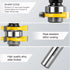 2 Pieces 3 Teeth T Shape Tongue and Groove Router Bit Set 1/4 Inch Shank, Slot depth 1/4", Slot height 1/4",Shelves & Cabinet,Woodworking Tools (1...