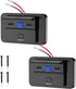12V RV Type C USB Outlet with Power Switch 78W Dual PD3.0 USB & QC3.0 Quick Charge Socket 12V 24V Car Charger RV Switch Panel Car Charger with Wat...