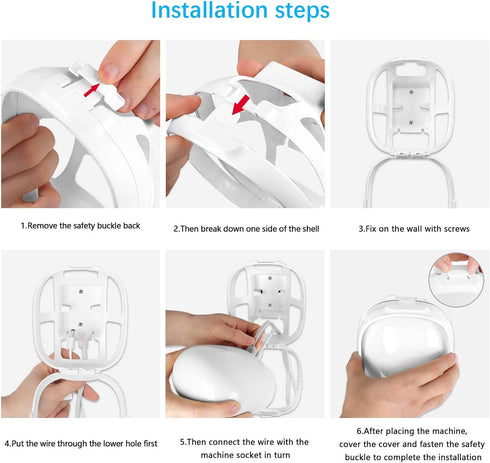 XLTTYWL Google Nest Wifi 6e Router Wall Mount Brackets Holder Stability ABS Protective Case Router Protection for Google Nest WiFi Pro Wifi Mesh N...