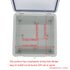 Junction Box IP65 Dustproof Waterproof ABS Plastic Project Box Hinged Shell Universal Electrical Enclosure Clear Cover 5.91 x5.91 x3.54inch(150 x1...