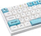 Hyekit PBT Keycaps 138 Keys Sea Salt Milk Keycaps XDA Profile Dye-Sublimation Japanese Keycaps Cute Keycaps for Cherry Gateron MX Switches Mechani...