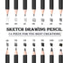 Drawing Pencils, 24pcs Art Supplies Sketching Pencil Set with Graphite Pencils Include 12B 10B 8B 7B 6B 5B 4B 3B 2B B HB 2H 4H 6H Charcoal Pencils...