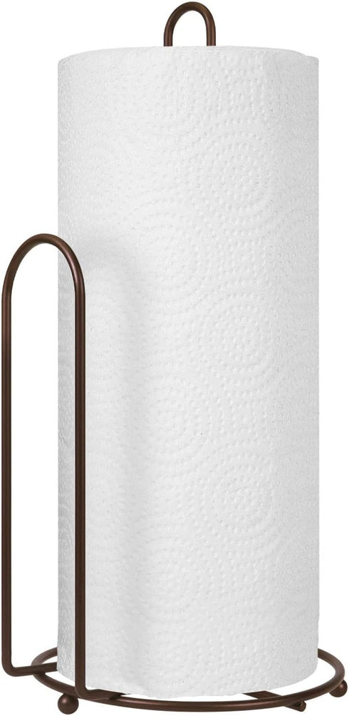 Blue Donuts Countertop Paper Towel Holder - Easy One-Handed Tear, Farmhouse Style, Bronze Finish...