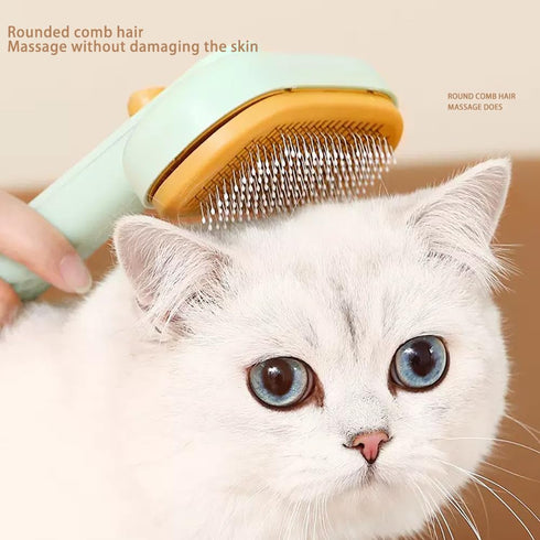 Hesheng Self Cleaning Slicker Brush,Pet Grooming Brushes For Long Short Haired Dogs Cats, Removes Loose Undercoat & Tangled Hair And Shedding Hair...