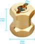 HobbyPark RC Brass Spacers 12mm Wheel Hex Hubs Extenders for 1/10 RC Crawler Axial SCX10 Wheels Extension Hex Drive Adapter (15mm)...