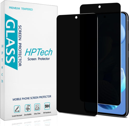 HPTech (2 Pack) Privacy Screen Protector Designed for Samsung Galaxy S21 FE 5G Anti-Spy Tempered Glass, Anti Scratch, Bubble Free......