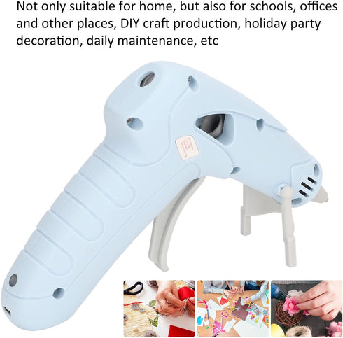 Cordless Hot Glue Gun, 10W USB Rechargeable Mini Hot Glue Gun Charger 2200mAh with Leakproof Technology for Multiple Projects...
