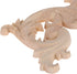 MUXSAM Wood Carved Appliques Onlays, 1-Pair Unpainted Small Wooden Carvings Decals Corner Decorative Plaques for Mirrors Walls Doors Bed Fireplace...