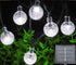 Solar String Lights Outdoor, 20ft Waterproof 30 LEDs 8 Modes Crystal Globe Solar String Fairy Lights Backyard Patio Christmas Lights for Holiday P...