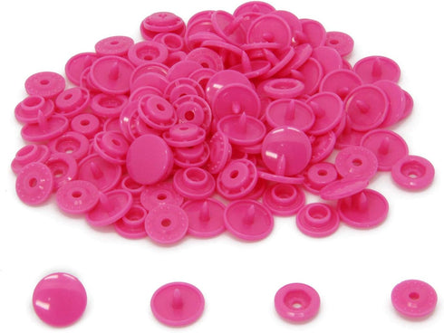 300 Sets 20-Color KAM Snaps Buttons, BetterJonny Glossy Round Size 20 (1/2") T5 Plastic Resin Snap Fastener No Sew Buttons for Cloth Diaper Bibs T...