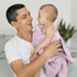 Muslin Swaddle Blanket Baby - Cotton Swaddling Blanket Soft Baby Receiving Blanket Neutral 2Pack(Purple)...