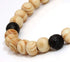 MILAKOO 4Pcs Lava Rock Stone Beads Essential Oil Diffuser Bracelet for Men Women Wood Beads Bracelet...
