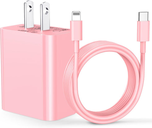 Dayaoncy for Phone Charger Fast Charging, Upgarded 20W USB C Wall Charger with 3Pack 10FT USB C to Lightning Cable, Phone Cable Fast Charging Comp...