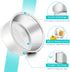 TeamFar 4 Inch Cake Pans, 6 PCS Stainless Steel Small Round Cake Pan with Side Liner Roll, Non-Toxic & Sturdy, Non-Stick & Heat-Resistant, Dishwas...