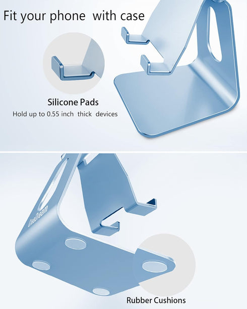 CreaDream Adjustable Cell Phone Stand, Phone Stand, Cradle, Dock, Holder, Aluminum Desktop Stand Compatible with Phone 13 12 Pro Max Charging, Acc...
