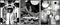 Posterizer 3 pcs-Black and White Bokeh Classic Cars Chic Collage-Abstract & Modern Art-Retro Art- Gift for Men Women Entrepreneur Teens-Living Roo...