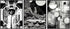 Posterizer 3 pcs-Black and White Bokeh Classic Cars Chic Collage-Abstract & Modern Art-Retro Art- Gift for Men Women Entrepreneur Teens-Living Roo...