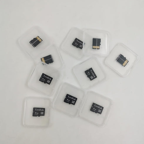 Factory Wholesale Micro SD Card 4GB Pack of 10 in Bulk Micro SDHC with SD Adapter Produced by Authorized Licencee(4GB)...