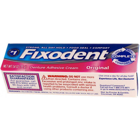 Fixodent Denture Adhesive Cream Original 1.40 oz (Pack of 2)...