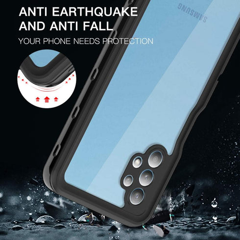 for Samsung Galaxy A32 5G Phone Case Waterproof IP68 Certified Dustproof Shockproof Built-in Screen Protector Full Body Phone Case for Samsung Gal...