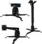 Projector Mount Wall or Ceiling Projection Mount Bracket with Adjustable Height and Extendable Arms Mount for Home and Office Projector...
