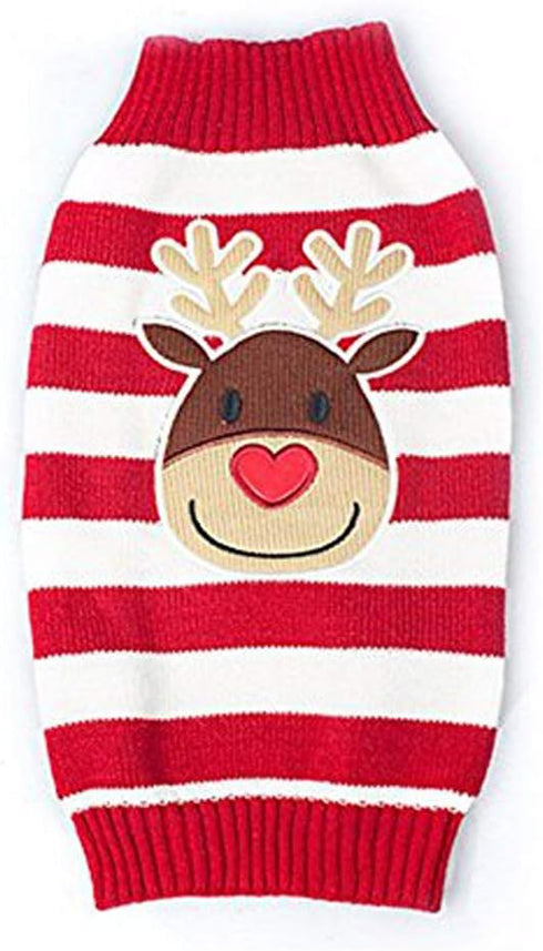 Cat Sweater Christmas Santa Claus Pet Cat Winter Knitwear Warm Clothes...