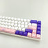 kutethy PBT Keycaps 5-Faced Dye-subbed Keycaps Set ANSI ISO Layout Compatible GK61 64 68 84 87 104 108 Mechanical Keyboards (Purple & White)...