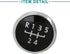 ACROPIX 5 Speed Gear Shift Knob Emblem Cover for Fit for Volkswagen Beetle Black Silver Tone...
