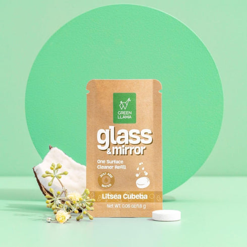 Window and Glass Refill 8-Pack - Certified Compostable Packaging, Natural Cleaning Solution for Windows and Glass - Eco-Friendly and Sustainable...