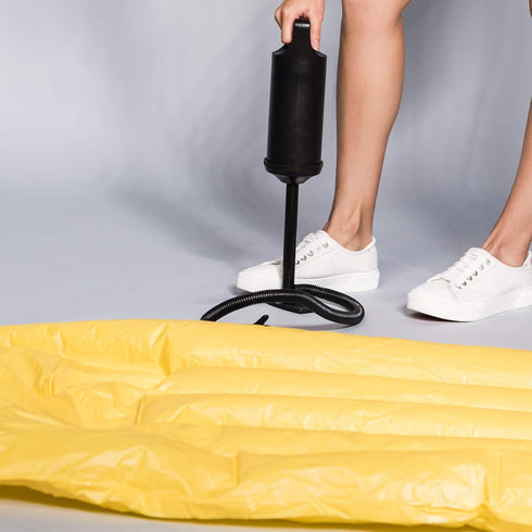 Hand Pump - Double Quick Air Pump for Inflatable, Hand Held Air Pump Rapid Inflation Portable Manual Air Pump with 3 Nozzle for Outdoor, Swimming ...